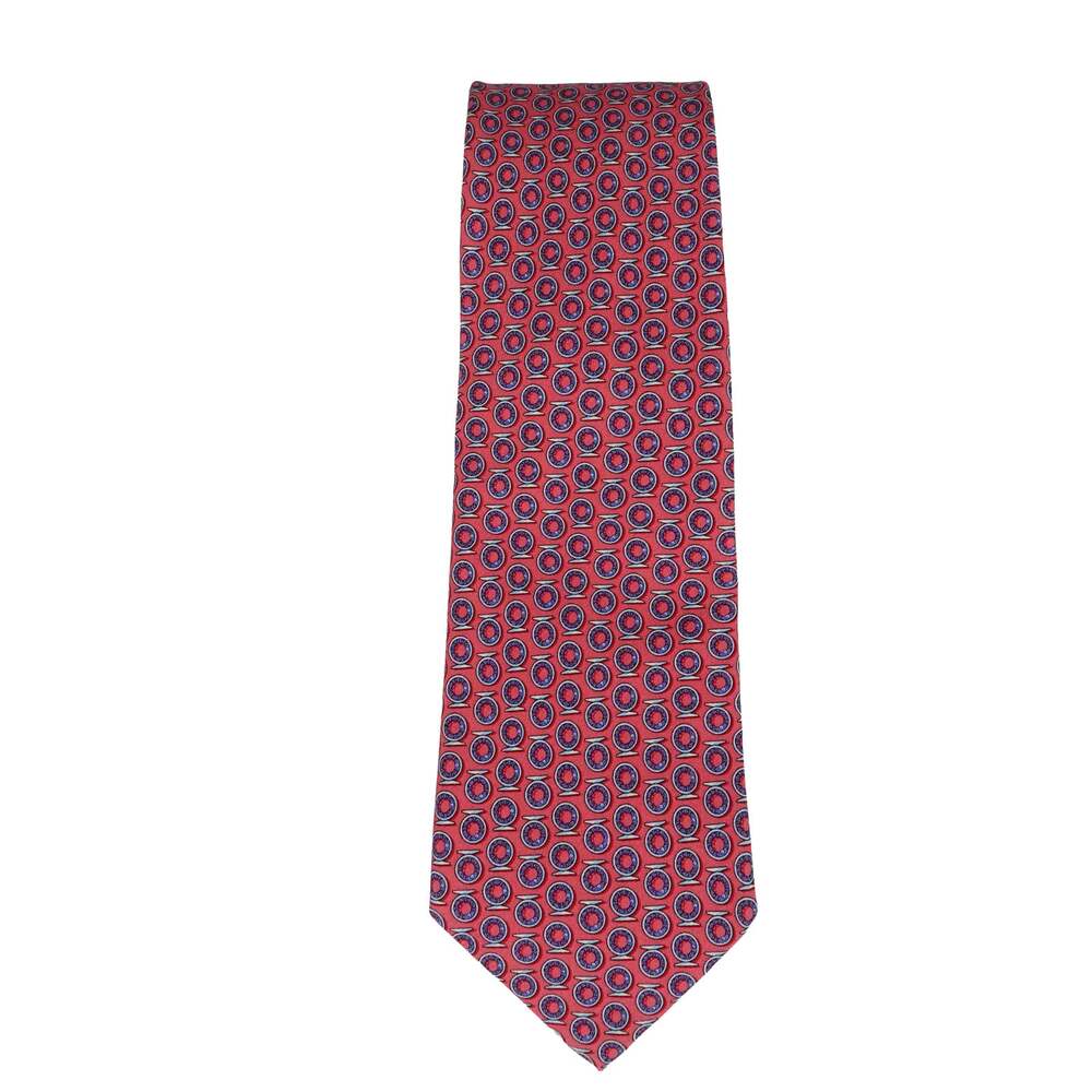 Vineyard Vines Martha's Vineyard Fish Geometric Tie Made in USA 100% Silk Men's